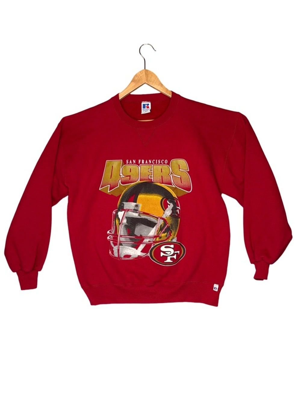 Russell Athletic 49ers Red Crewneck Large - Picture 2 of 5